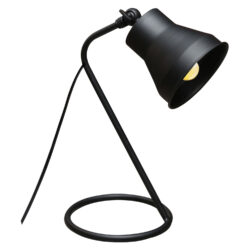 Lampa de birou metalica neagra 12x12x35 cm