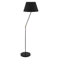 Lampa de podea cu brat reglabil negru 21x38x150 cm