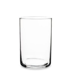 Vaza de sticla transparenta cilindru 15x10 cm