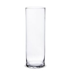 Vaza de sticla transparenta cilindru 40x13 cm