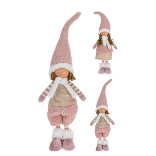 Figurina copil in picioare roz 56 cm