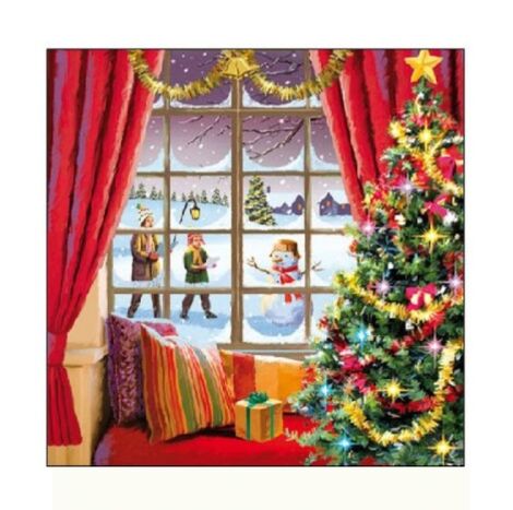 Servetele de masa 25x25 cm Christmas Window Ambiente