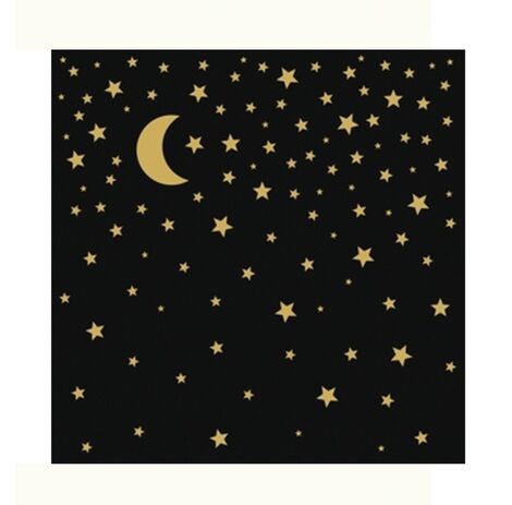 Servetele de masa 33x33 cm Moonlight Black Gold
