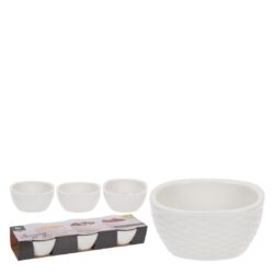 Set 3 boluri ceramica snack 9.5x4.5 cm