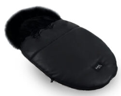 sac de dormit pentru carucior ibebe cu blanita si interior fleece negru 950613