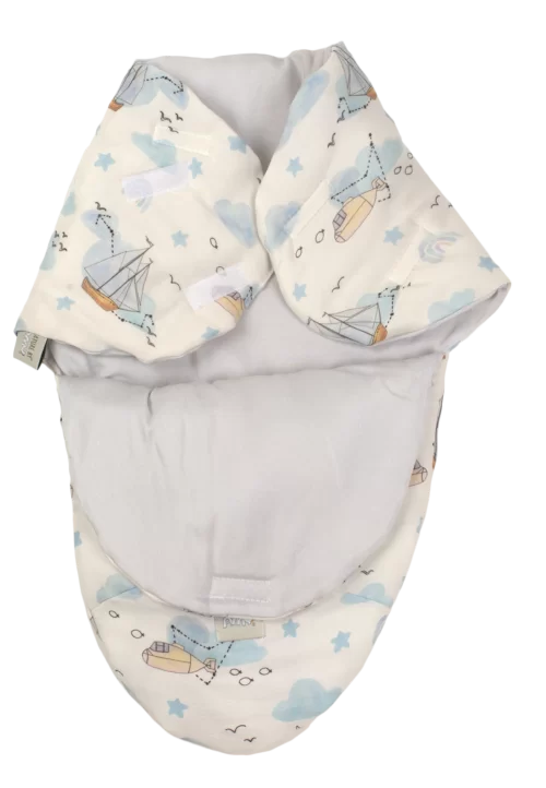 sistem de infasare baby swaddle nature bamboo by amy din bambus animalute copie 300928