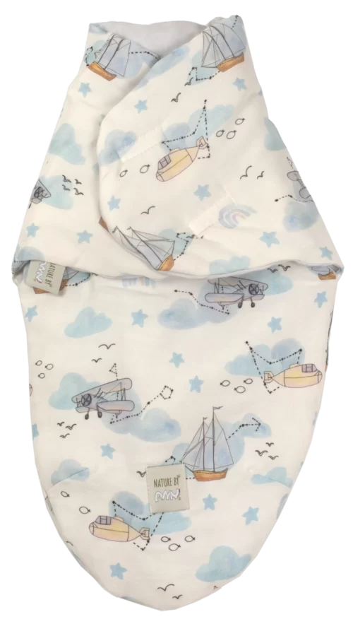 sistem de infasare baby swaddle nature bamboo by amy din bambus animalute copie 518059