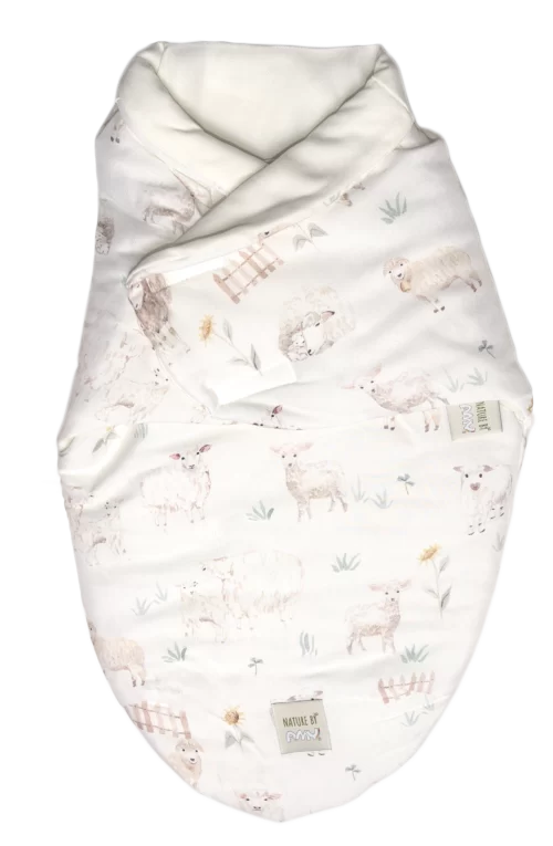 sistem de infasare baby swaddle nature bamboo by amy din bambus lunca gri copie 424698