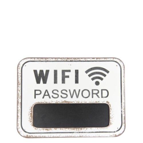 Tablita lemn Wi-Fi Password 39x29 cm