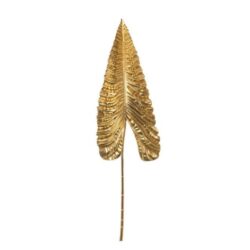 Creanga artificiala frunza palmier auriu 107 cm