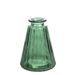 Vaza sticla verde 10x7.5 cm