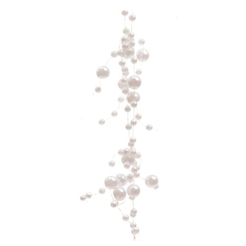 Ghirlanda cu margele perle alb 130 cm