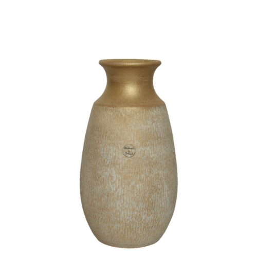 Vaza ceramica aurie handmade 22x40 cm