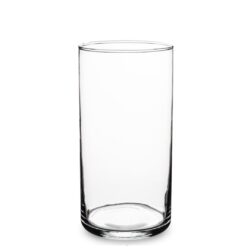 Vaza sticla cilindru transparenta 20x10 cm