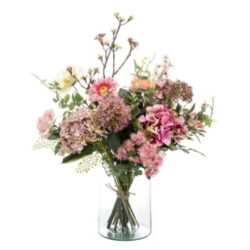 Buchet flori artificiale roz – 65 cm