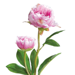 Bujor artificial roz – 60 cm