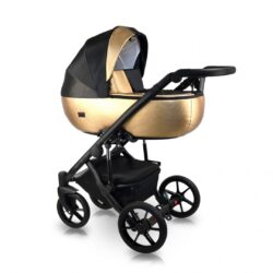 Carucior copii 3 in 1, reversibil, complet accesorizat, 0-36 luni, Bexa Air Gold Black