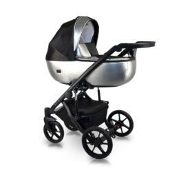 Carucior copii 3 in 1, reversibil, complet accesorizat, 0-36 luni, Bexa Air Silver Black