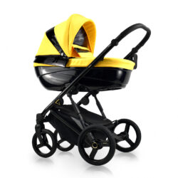 Carucior copii 3 in 1, reversibil, complet accesorizat, 0-36 luni, Bexa Glamour Yellow