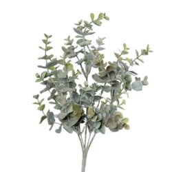 Ramura eucalipt artificial verde pudrat – 35 cm