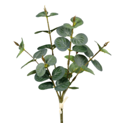 Set x2 eucalipt artificial verde pudrat – 30 cm
