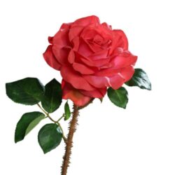 Trandafir artificial rosu – 60 cm