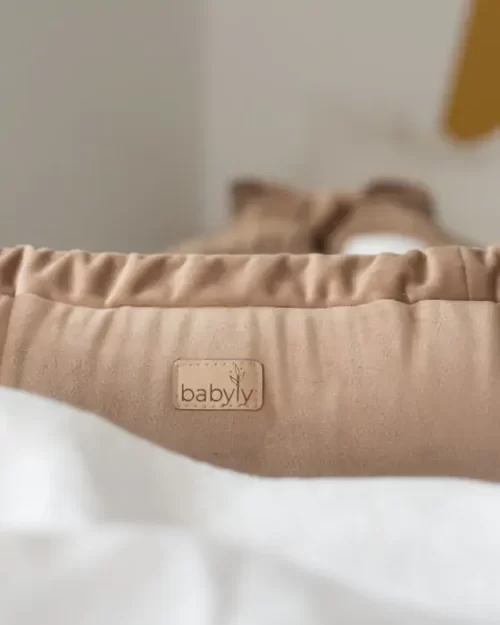 suport de dormit babynest premium bumbac si catifea nature sepia rose by babysteps 70x35 cm copie 929988