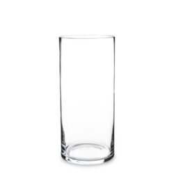 Vaza sticla transparenta cilindru 35x16 cm