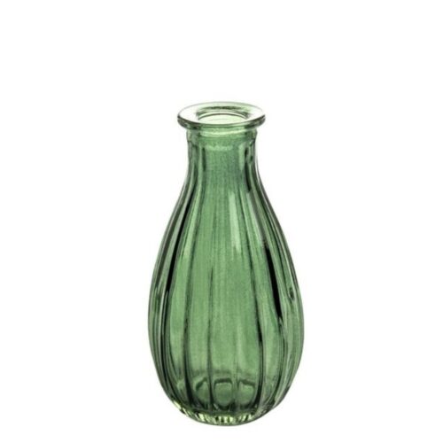 Vaza sticla verde 14.5x8.7 cm