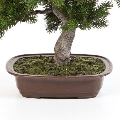 bonsai decorativ artificial in ghiveci ceramic 48 cm 2432