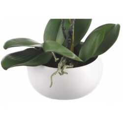 orhidee artificiala alba in ghiveci ceramic 25 cm 847