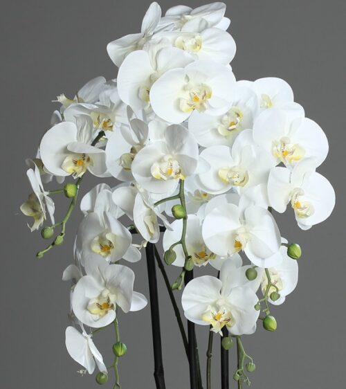 orhidee artificiala alba pentru ghiveci 1632