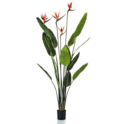 planta artificiala strelitzia cu flori in ghiveci 150 cm 991