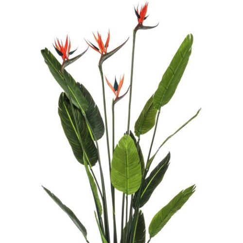 planta artificiala strelitzia cu flori in ghiveci 150 cm 994