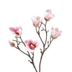 ramura magnolia artificiala crem roz 1859