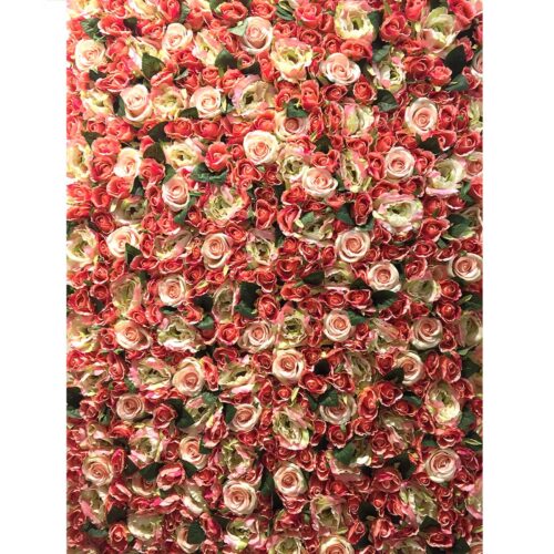 tablou capete trandafiri artificiali roz 40x40 cm 661