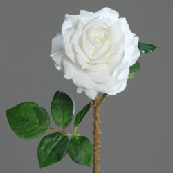 trandafir artificial alb 60 cm 636