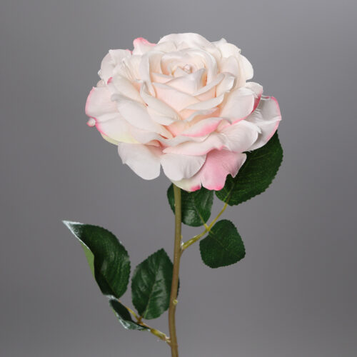 trandafir artificial alb roz 1420