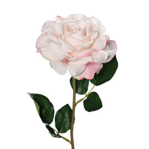 trandafir artificial alb roz 1422