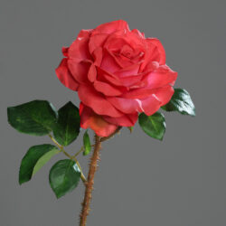 trandafir artificial rosu 60 cm 607