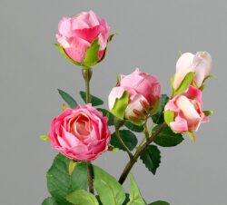 trandafiri artificiali roz 37 cm 2299