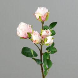 trandafiri artificiali roz crem 37 cm 2393