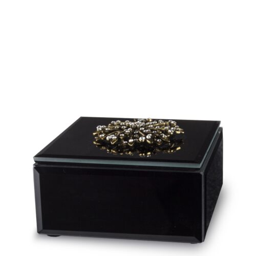 Caseta bijuterii negru 7x12x12 cm