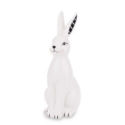 Figurina ceramica iepuras alb 19x7x9 cm
