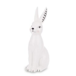 Figurina ceramica iepuras alb 23x9x11 cm