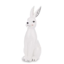 Figurina ceramica iepuras alb 33x12x15 cm