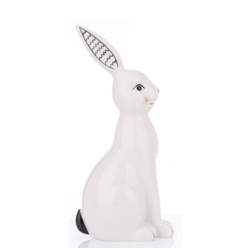Figurina ceramica iepuras alb 33x12x15 cm2