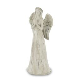 Figurina ingeras alb antichizat 41.5x18x14 cm