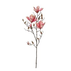 Floare artificiala Magnolia roz 88 cm