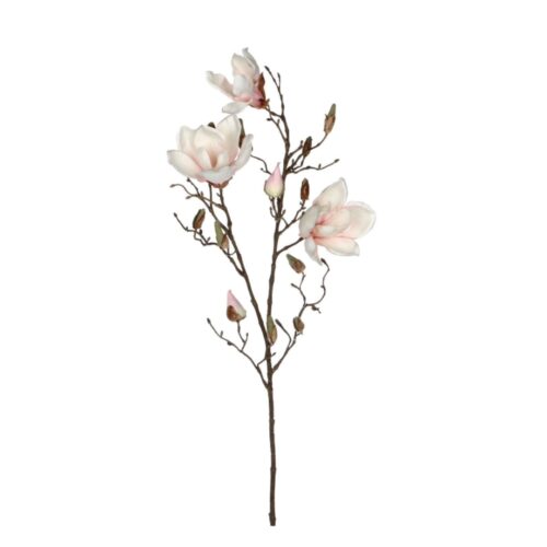Floare artificiala Magnolia roz deschis 88 cm